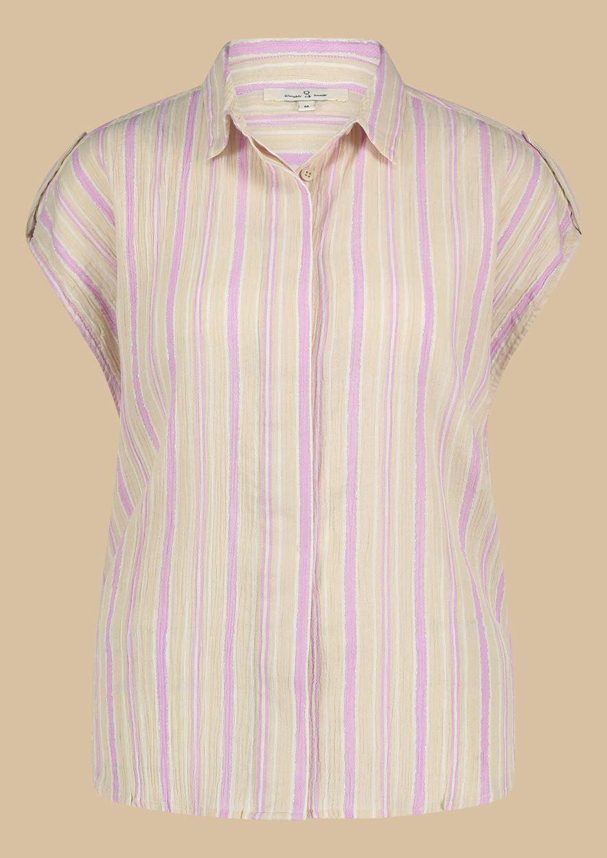 circle of trust Nala Blouse Lilac Breeze Stripe