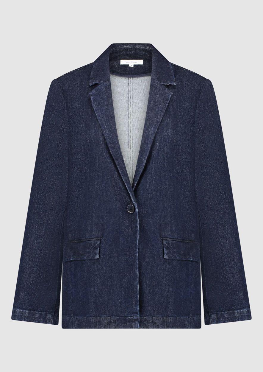circle of trust Nora Denim Blazer Mood Indigo