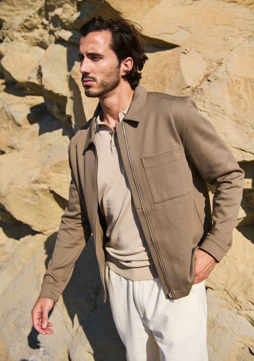 circle of trust Palmer Overshirt Truffle