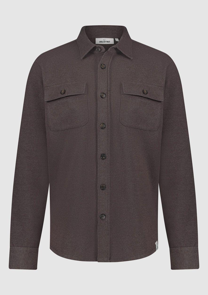 circle of trust Shane Overshirt Slate Brown