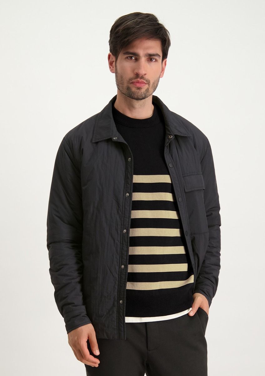 circle of trust Troy Overshirt Black Ink