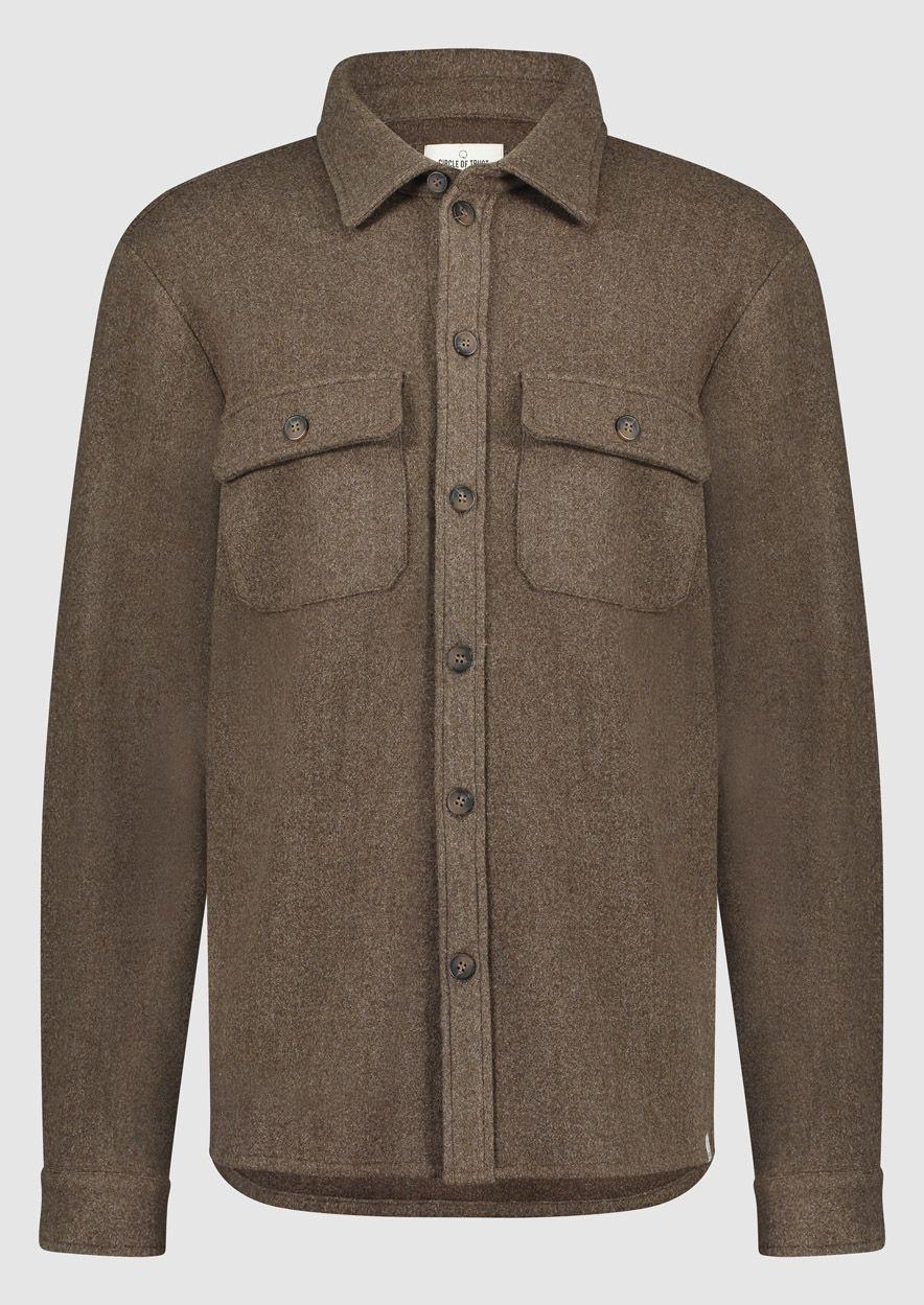circle of trust Valentin Overshirt Slate Brown