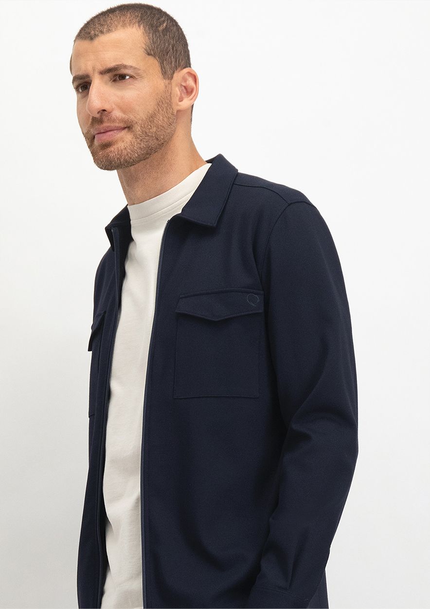 Circle Of Trust William Overshirt Midnight Blue