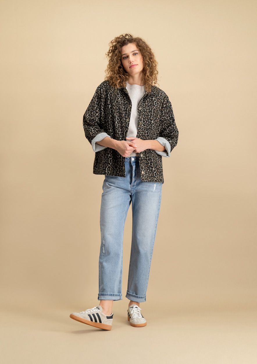 circle of trust Jaimy Cropped Ocean Mist - Loose Straight Fit