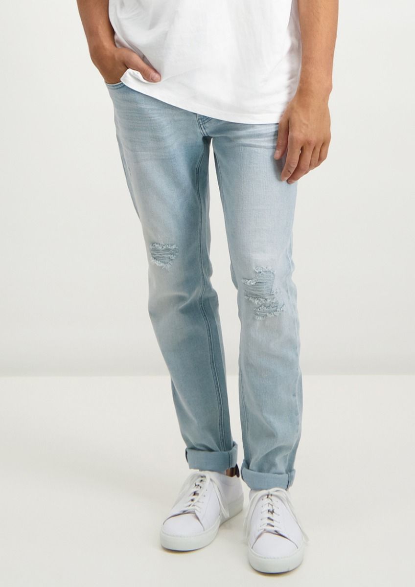 circle of trust Jimmy Washed Out Blue - Loose Tapered Fit