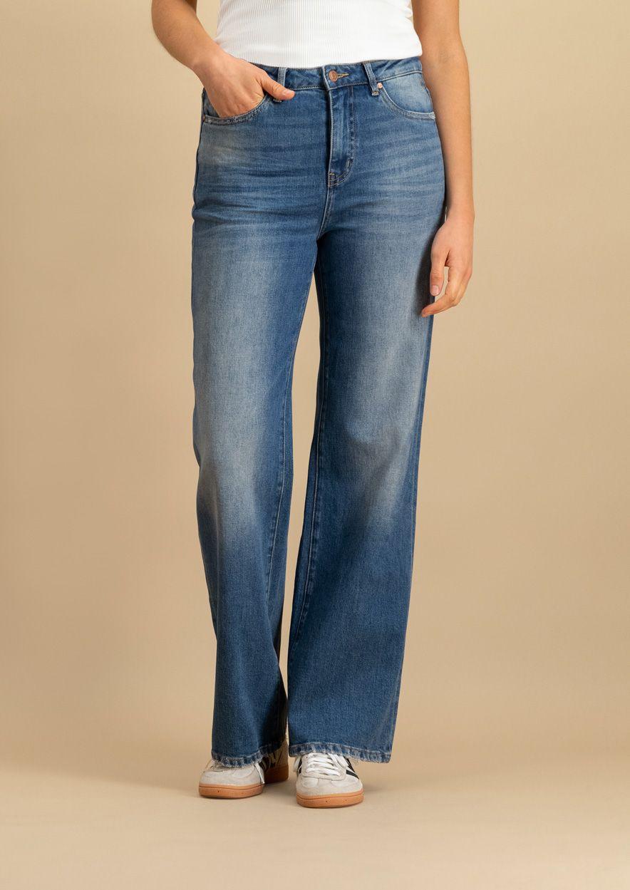 circle of trust Maddy Mystic Blue - High-Rise Wide Leg