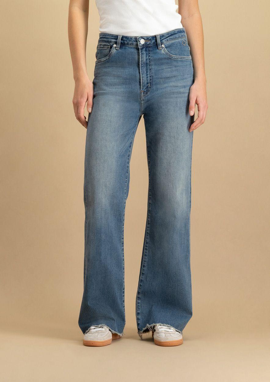 circle of trust Marlow Danish Blue - High Rise Wide Leg