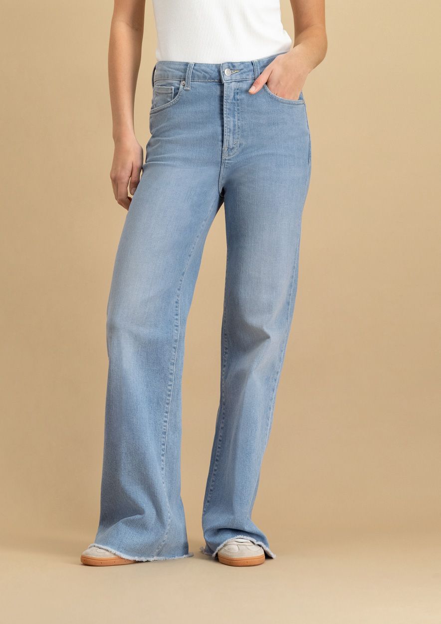 circle of trust Marlow Sporty Blue - High Rise Wide Leg