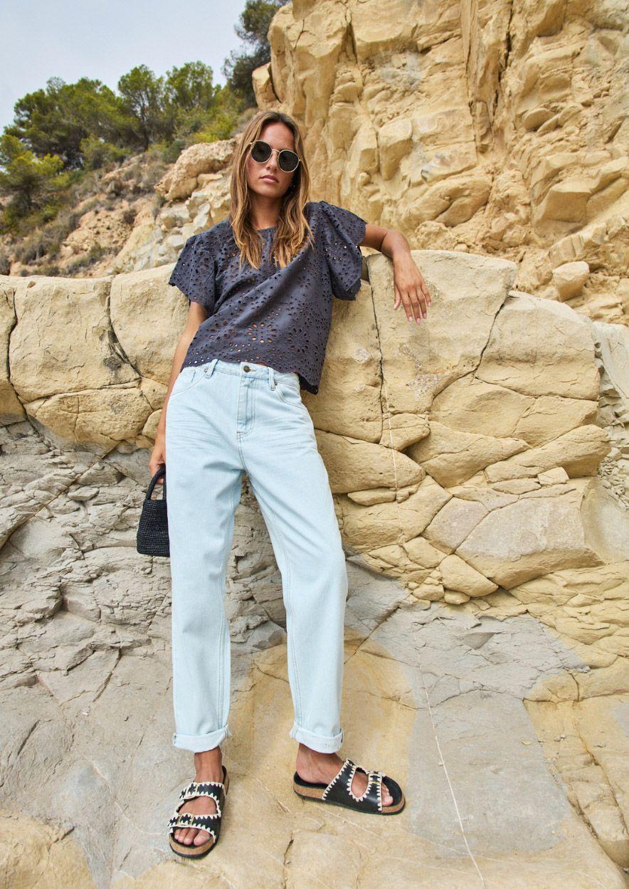 circle of trust Scottie Mykonos Blue - Mid Rise Baggy Fit