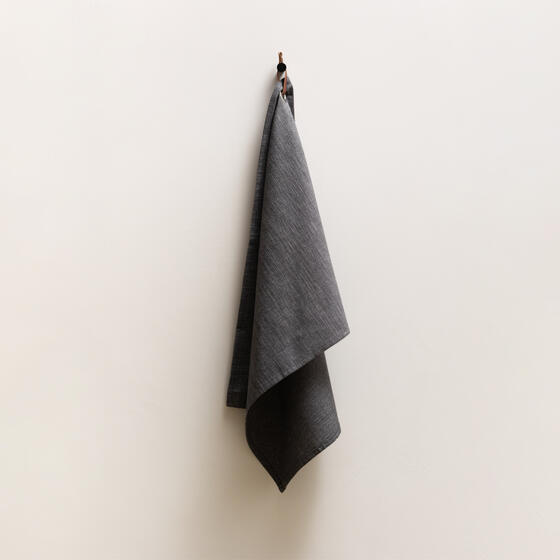 clarysse Theedoek Evergrey 100% katoenen handdoek