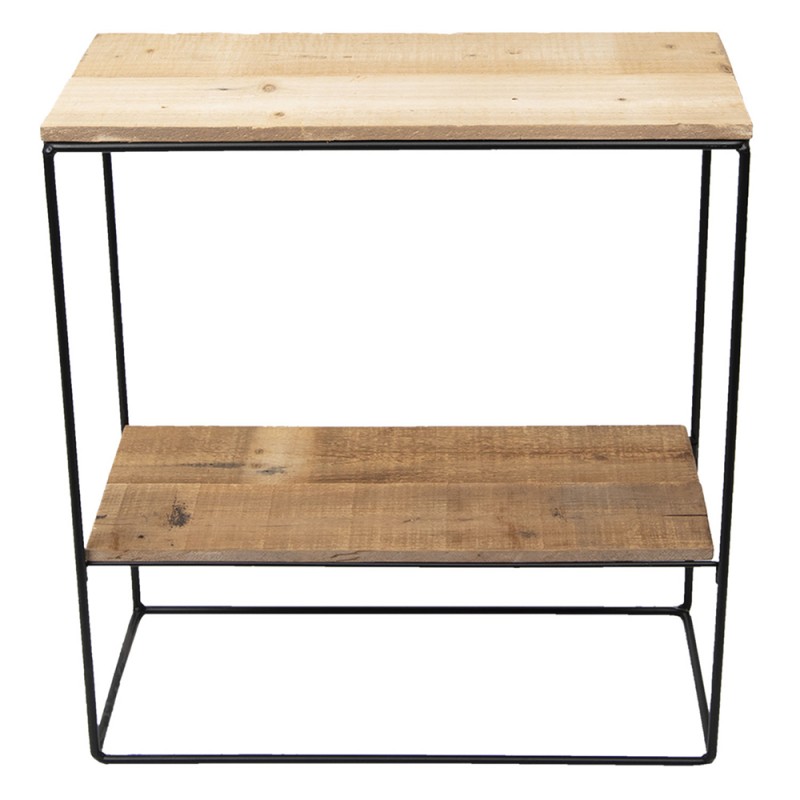 clayre & eef 50308 Sidetable 60x25x66 cm Bruin Hout Rechthoek Wandtafel