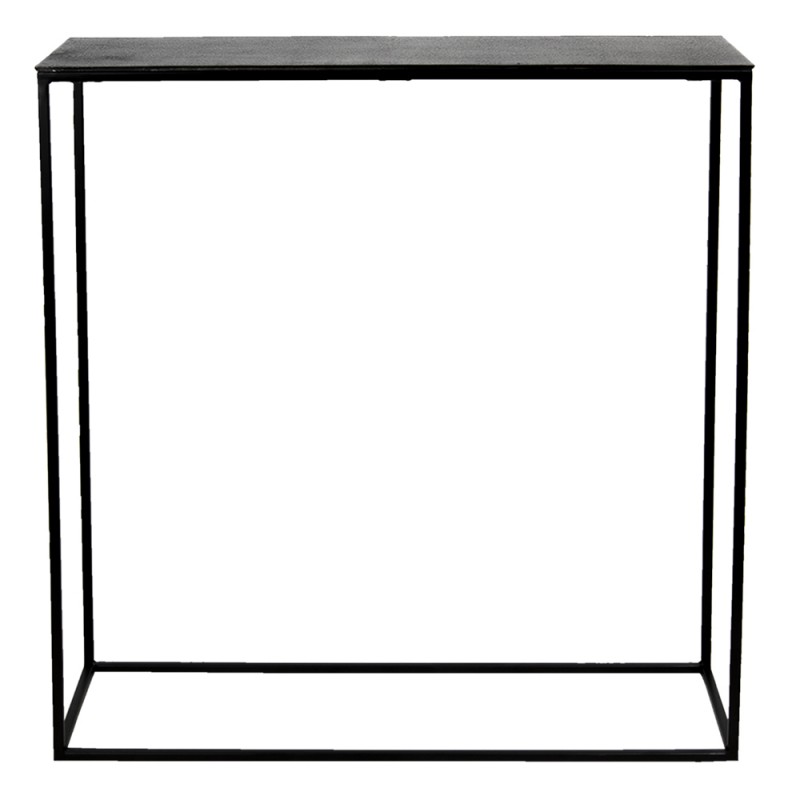 clayre & eef 50419L Sidetable 99x29x83 cm Grijs Metaal Rechthoek Wandtafel