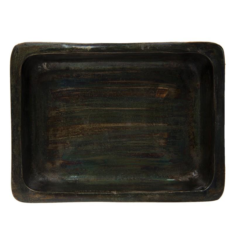 Clayre & Eef 50420S Bijzettafel 38x29x42 Cm Zwart Metaal Rechthoek