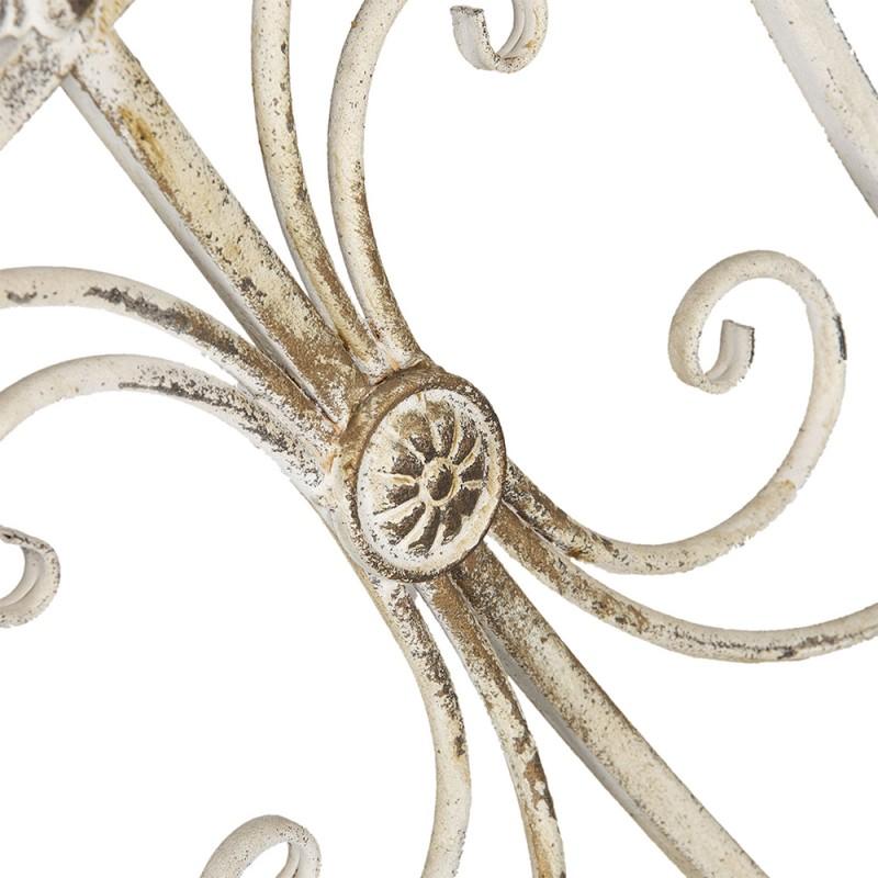 Clayre & Eef 50433 Sidetable 126x44x96 Cm Wit IJzer Rechthoek Wandtafel