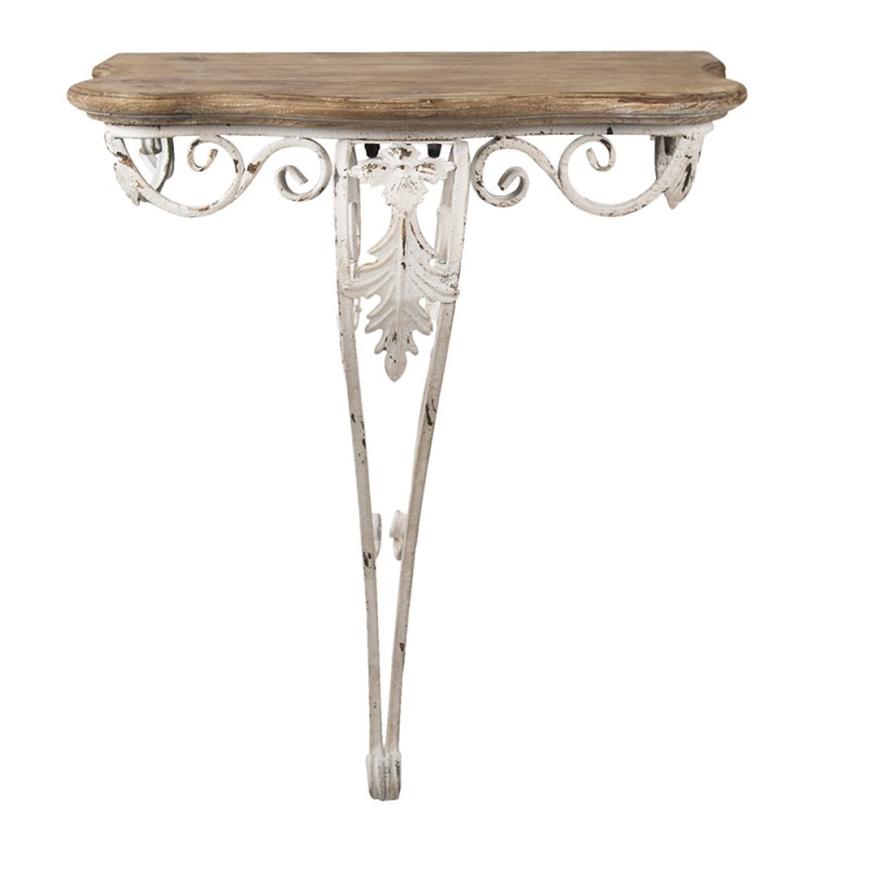 Clayre & Eef 50509 Sidetable 70x43x78 Cm Bruin Hout Rechthoek Wandtafel