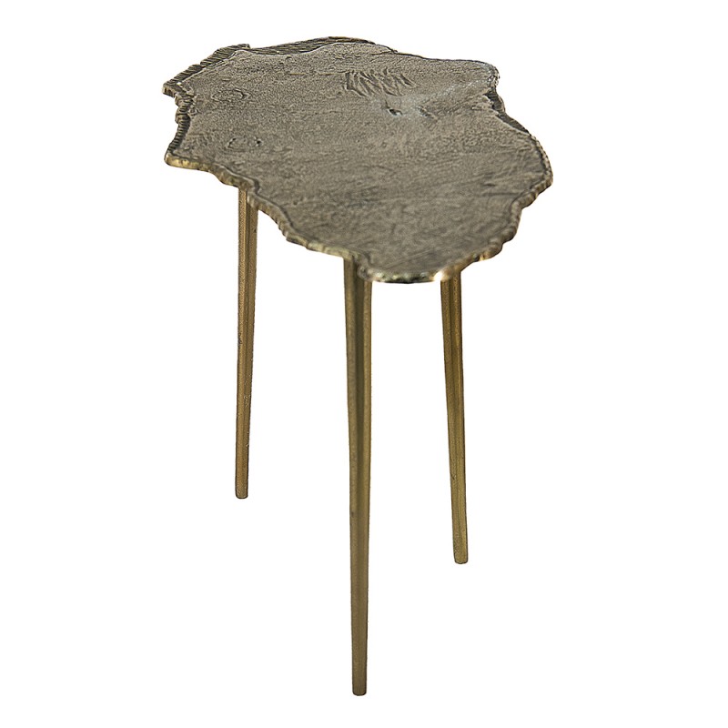 Clayre & Eef 50531L Bijzettafel 90x42x52 Cm Goudkleurig Aluminium