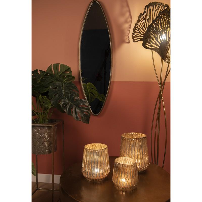 Clayre & Eef 50532 Salontafel Ø 60x40 Cm Goudkleurig Aluminium Rond Bijzettafel