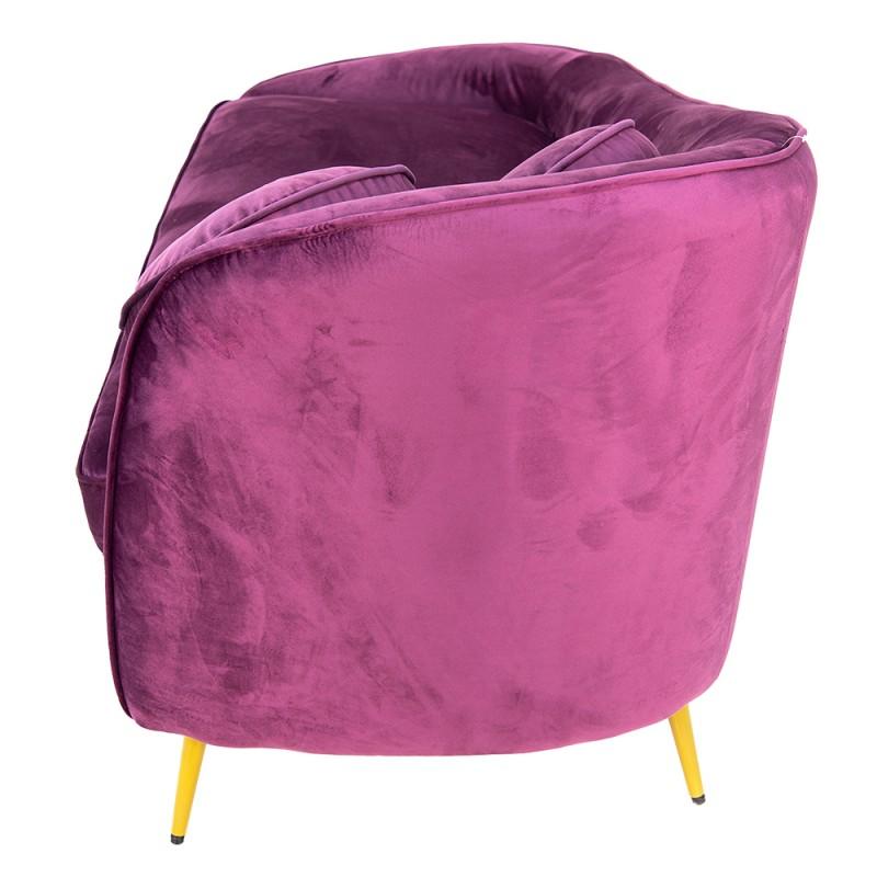 Clayre & Eef 50559 Loungebank 2-zits 2-Zits Paars Hout Zitbank