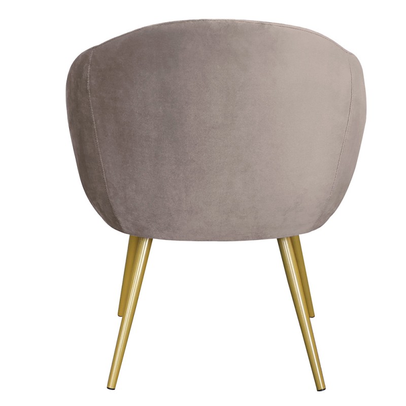 Clayre & Eef 50561G Eetkamerstoel 65x64x74 Cm Grijs IJzer Stoel