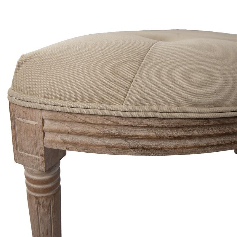 Clayre & Eef 50787 Bankje 125x41x48 Cm Bruin Beige Hout