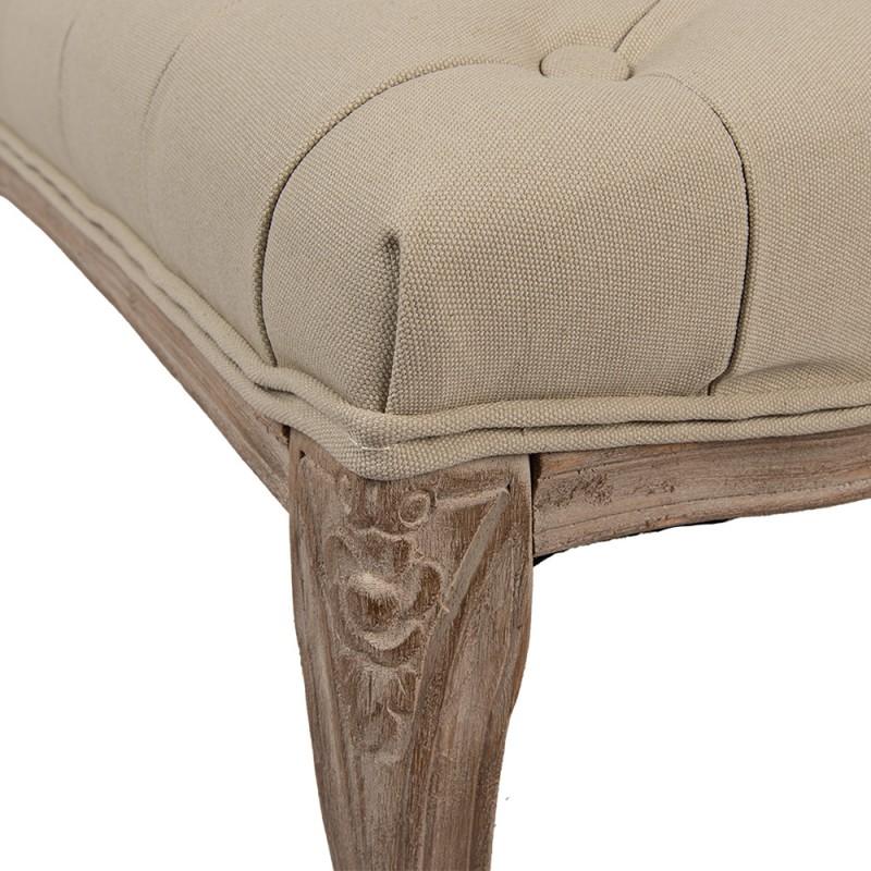 Clayre & Eef 50789 Bankje 112x36x50 Cm Bruin Beige Hout