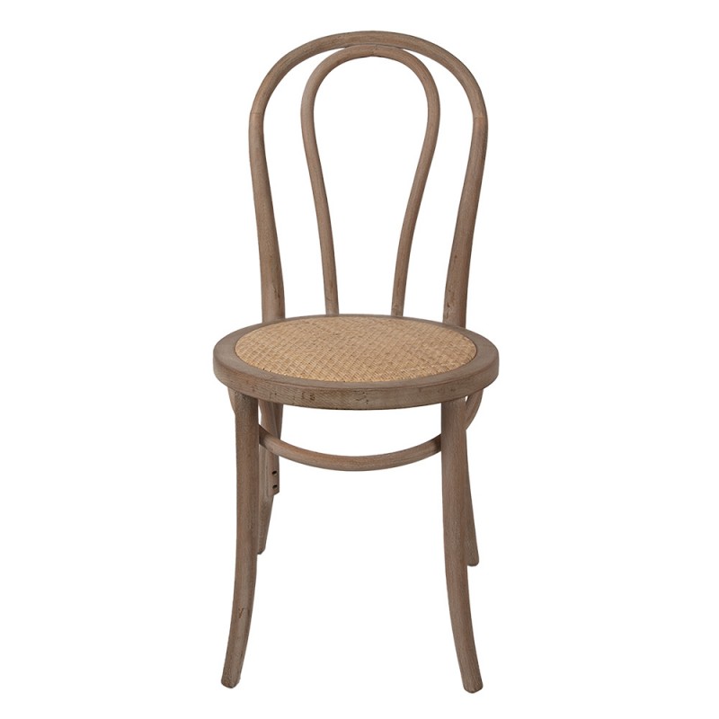 clayre & eef 50796 Eetkamerstoel 42x42x88 cm Bruin Hout