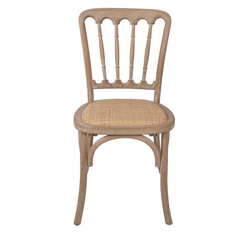 clayre & eef 50798 Eetkamerstoel 45x46x92 cm Bruin Hout