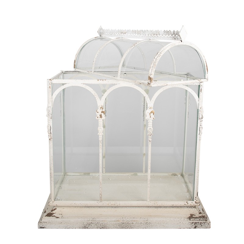 Clayre & Eef 50802 Decoratie Kweekkastje 56x32x65 Cm Beige Metaal Kweekbak