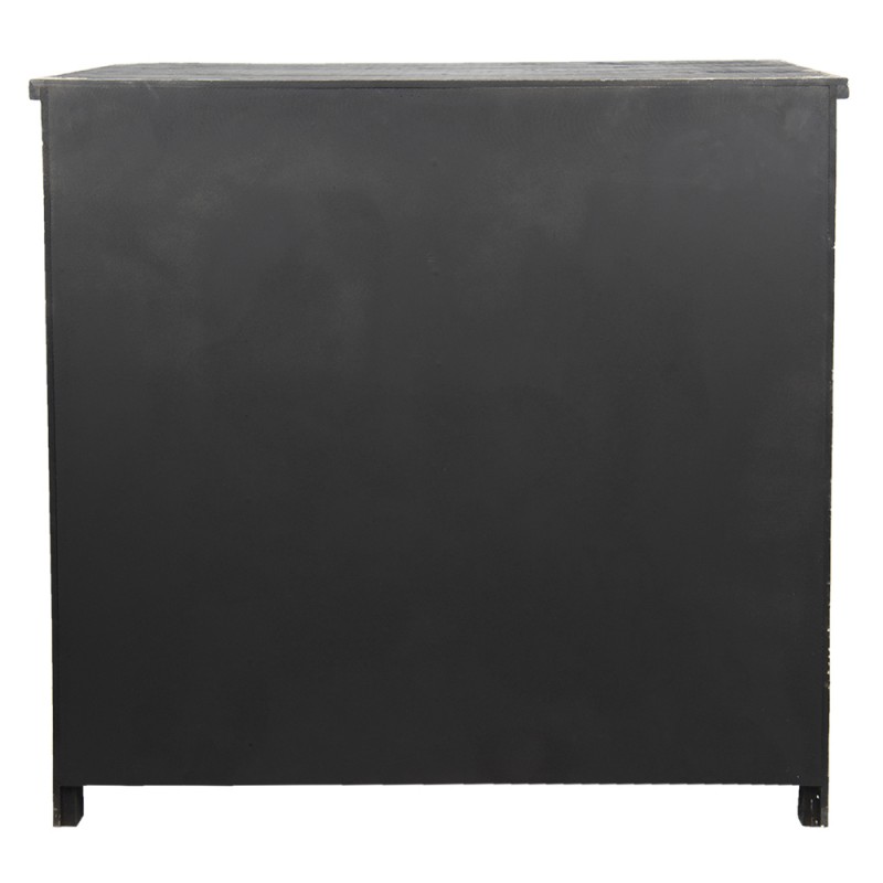 Clayre & Eef 5H0517 Ladekast 96x40x94 Cm Zwart Hout Kast