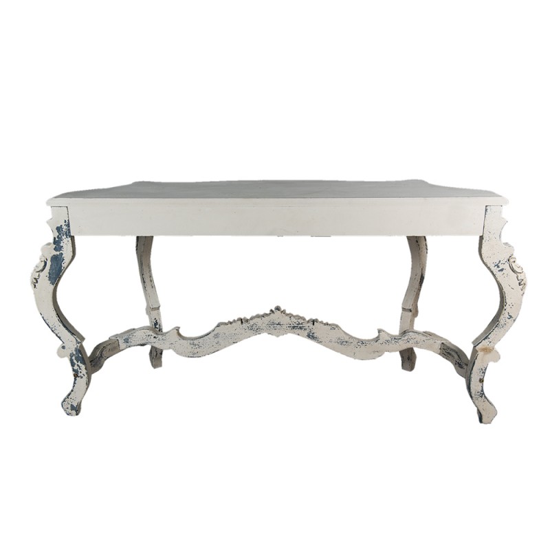 Clayre & Eef 5H0546 Sidetable 170x52x82 Cm Wit Hout Wandtafel