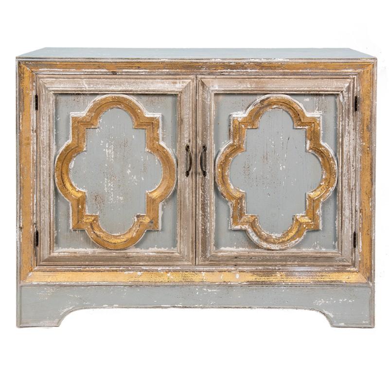 Clayre & Eef 5H0564 Dressoir 120x38x91 Cm Beige Grijs Hout Ladekast