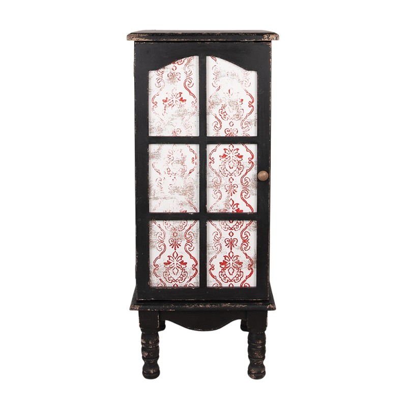 clayre & eef 5H0604 Opbergkast 46x42x111 cm Zwart Hout Wandkast