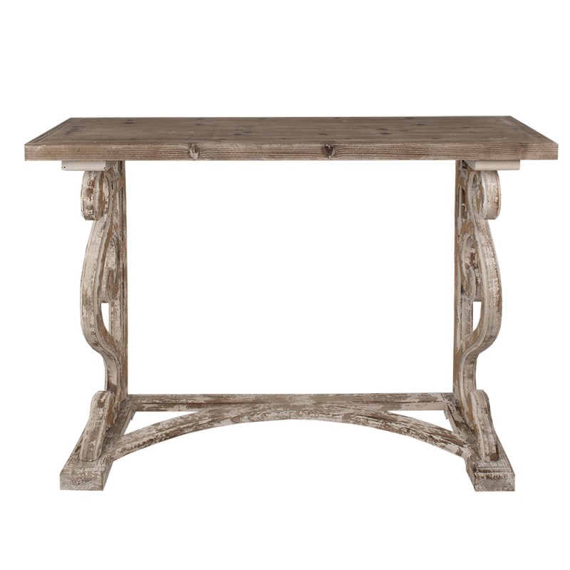 clayre & eef 5H0653 Sidetable 125x39x92 cm Bruin Hout Wandtafel