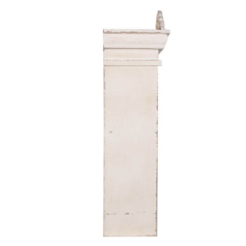 Clayre & Eef 5H0664 Wandrek 51x20x77 Cm Wit MDF Keukenrek