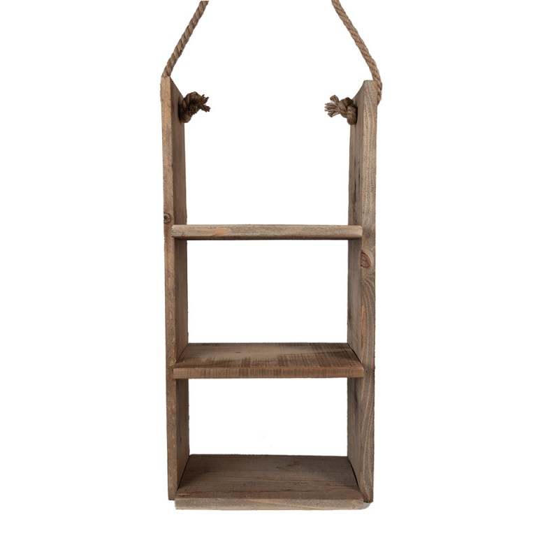 Clayre & Eef 5H0686 Wandrek 28x16x59 Cm Bruin Hout Muurrek