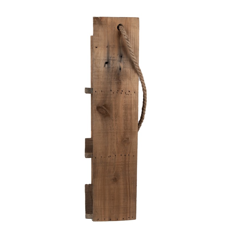 Clayre & Eef 5H0686 Wandrek 28x16x59 Cm Bruin Hout Muurrek