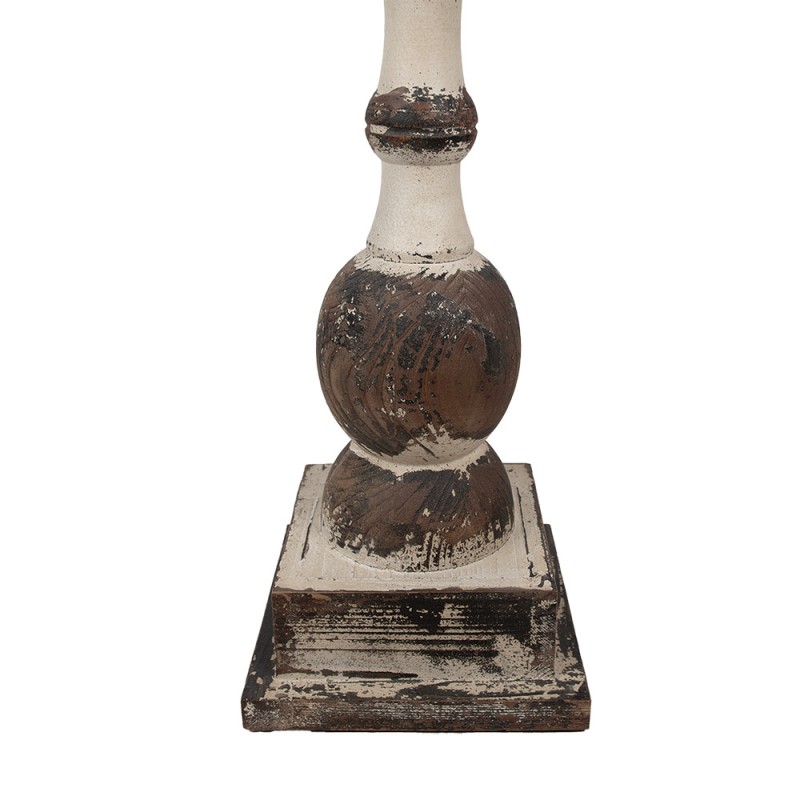 Clayre & Eef 5H0688 Bijzettafel Ø 62x81 Cm Bruin Hout Rond