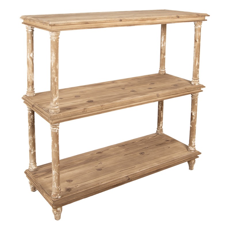 Clayre & Eef 5H0698 Kast 110x40x113 Cm Bruin Hout Boekenkast