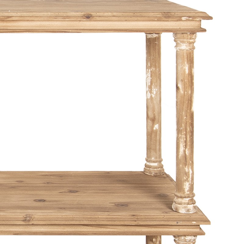 Clayre & Eef 5H0698 Kast 110x40x113 Cm Bruin Hout Boekenkast