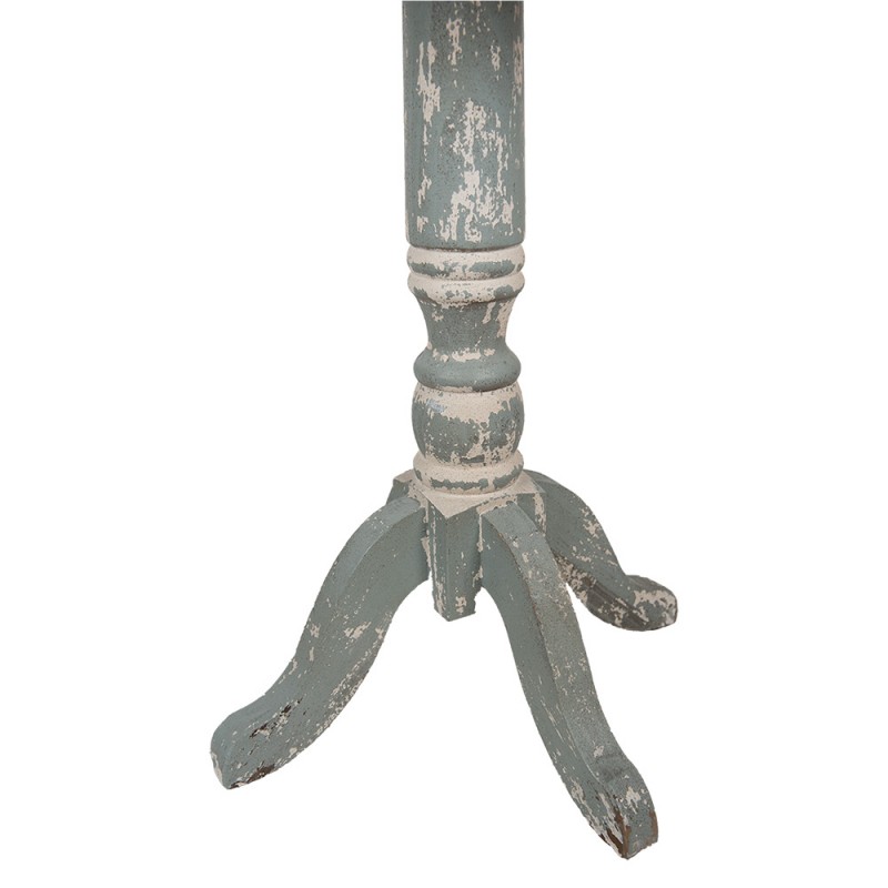 Clayre & Eef 5H0704 Bijzettafel Ø 48x65 Cm Bruin Grijs Hout Rond