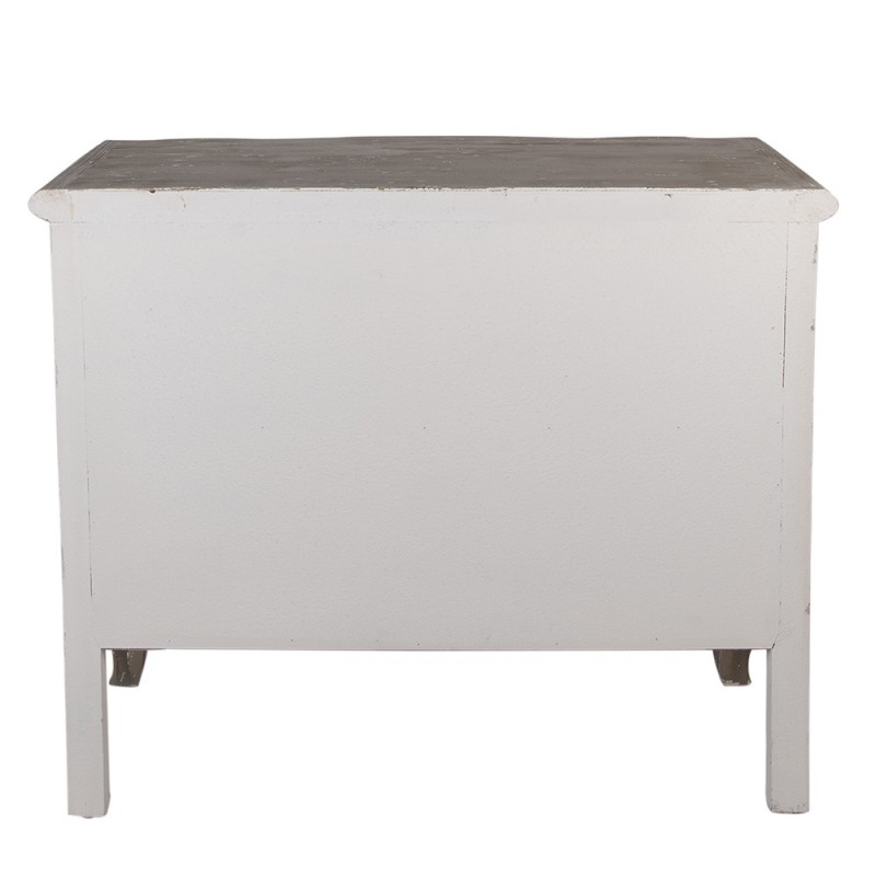 Clayre & Eef 5H0714 Dressoir 95x40x82 Cm Grijs Beige Hout