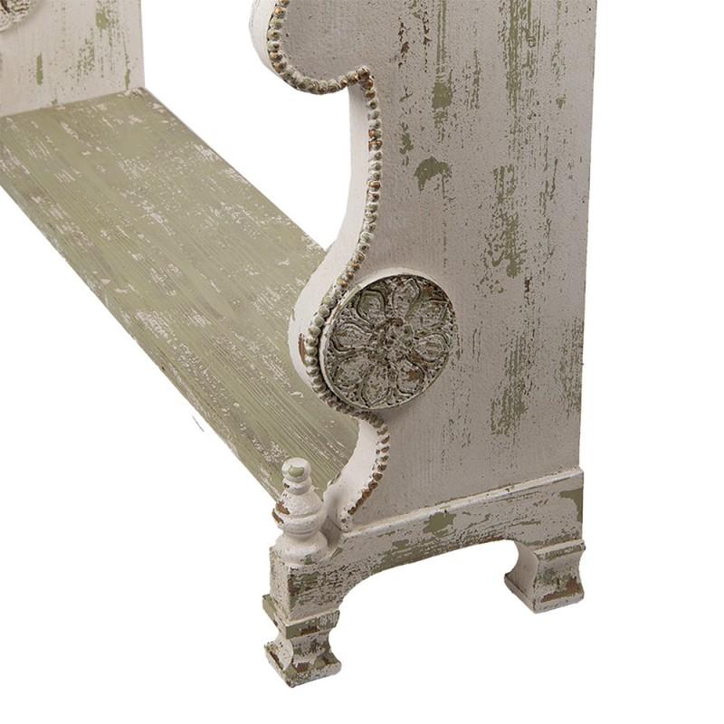 Clayre & Eef 5H0735 Sidetable 129x36x99 Cm Wit Groen Hout