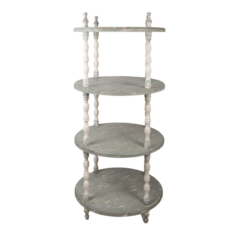 clayre & eef 5H0740 Rek Staand Ø 80x175 cm Groen Beige Hout