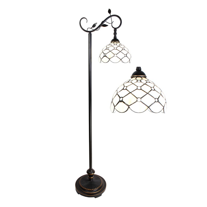 clayre & eef 5LL-6244 Tiffany Vloerlamp 152 cm Bruin Beige Polyresin Staande Lamp