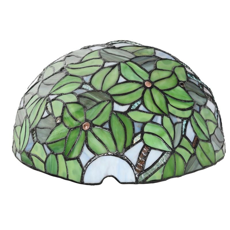Clayre & Eef 5LL-6342 Wandlamp Tiffany 30x15x18 Cm Groen Glas Tiffany Lampen