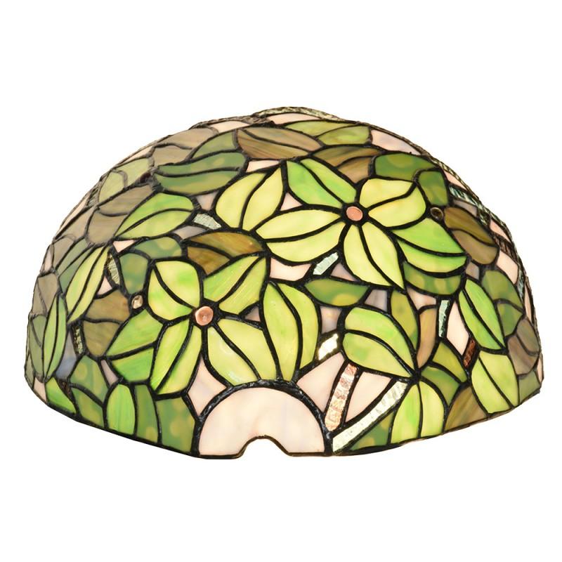 Clayre & Eef 5LL-6342 Wandlamp Tiffany 30x15x18 Cm Groen Glas Tiffany Lampen