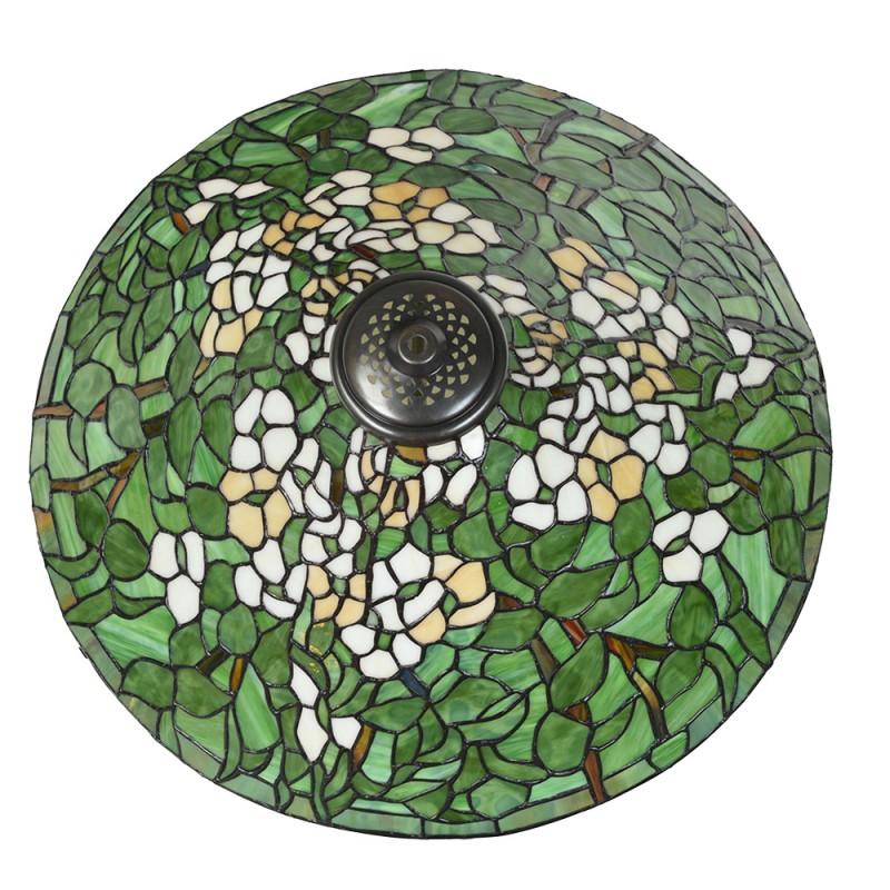 Clayre & Eef 5LL-6351 Hanglamp Tiffany Ø 50 Cm Groen Glas Tiffany Lampen