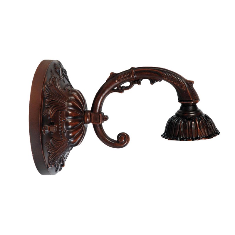 clayre & eef 5LL-8829 Wandlamp Tiffany 15x23x15 cm Bruin Metaal Muurlamp