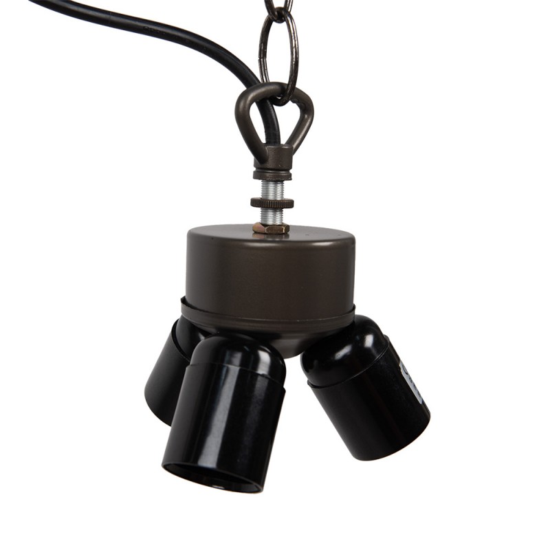 Clayre & Eef 5LL-98 Snoerpendel Ketting Tiffany 130 Cm Goudkleurig IJzer Pendellamp