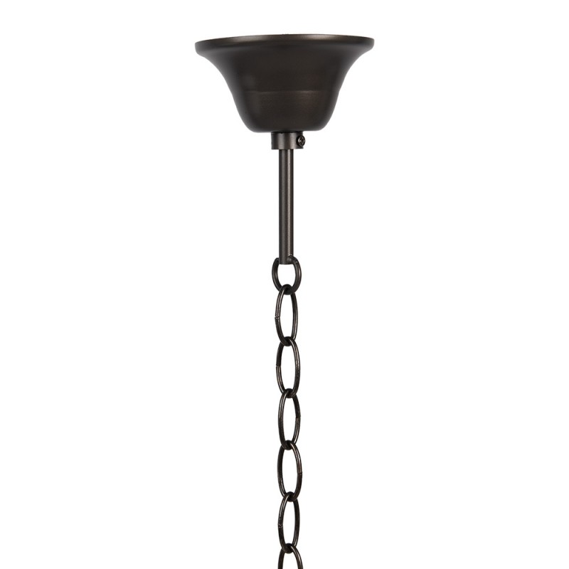 Clayre & Eef 5LL-98 Snoerpendel Ketting Tiffany 130 Cm Goudkleurig IJzer Pendellamp